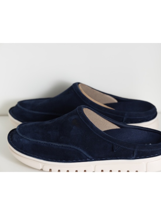 Vionic Uptown Clog Mens Clogs & Mules Navy Blue Suede US 10.5 M UK 9.5 EU 43.5 main image 2